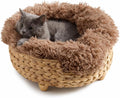 Cat Luxury Cat Bed for Indoor Cats, Plush Furniture for Comfort and Relaxation, Soft Covered Nest for Cats, Washable Warm Design with Modern Zen Style